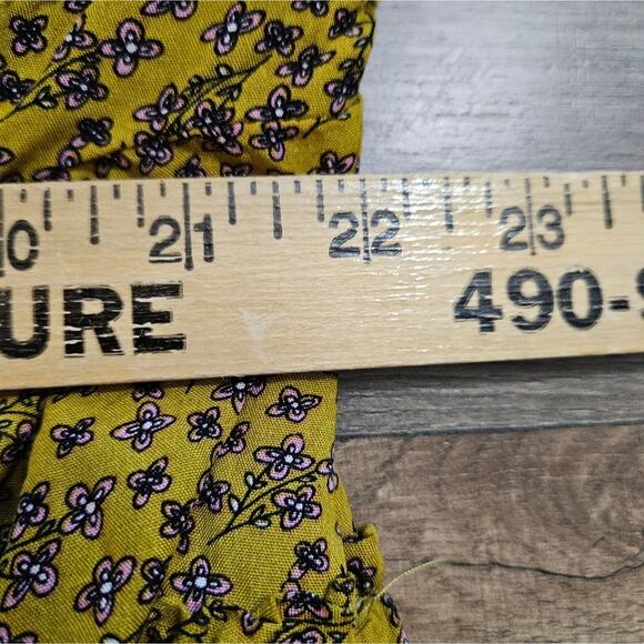 Easel Ruffled Tiered Long Sleeve Sundress Mini Babydoll Dress Boho Ditsy Floral - Picture 12 of 16